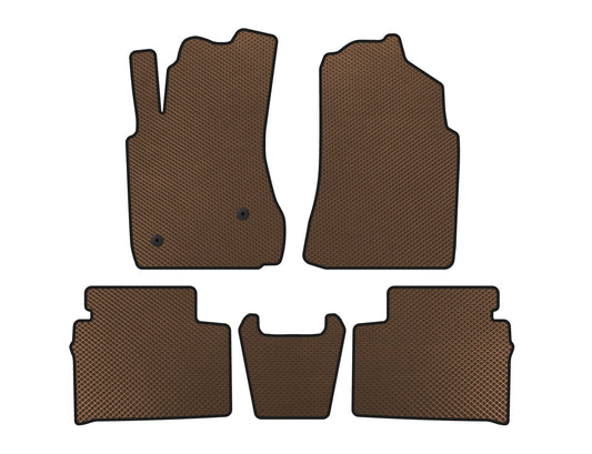 EVA Floor Mats (Brown) for FAW Besturn X80 2013-2020 - image 1