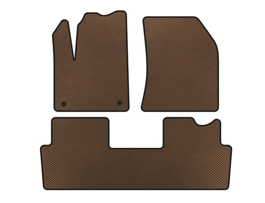 EVA Floor Mats (2018+, Brown) for Citroen DS-7 2017- - image 1