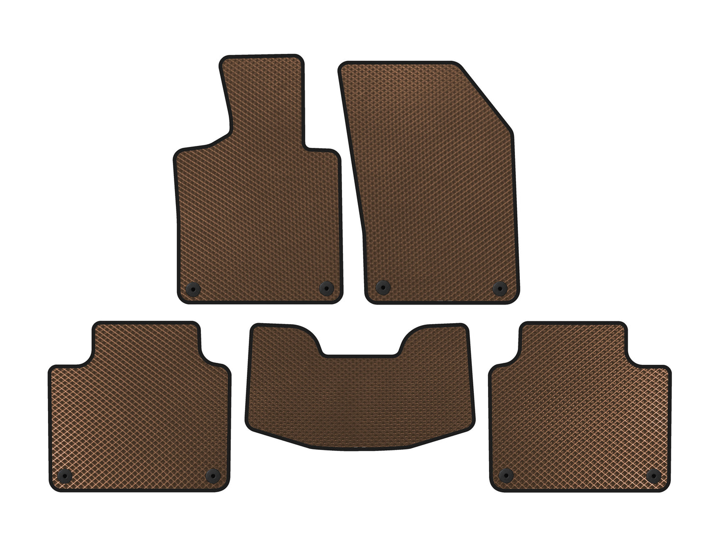 EVA Floor Mats (SW, Brown) for Volvo V90 1997-1998 - image 1