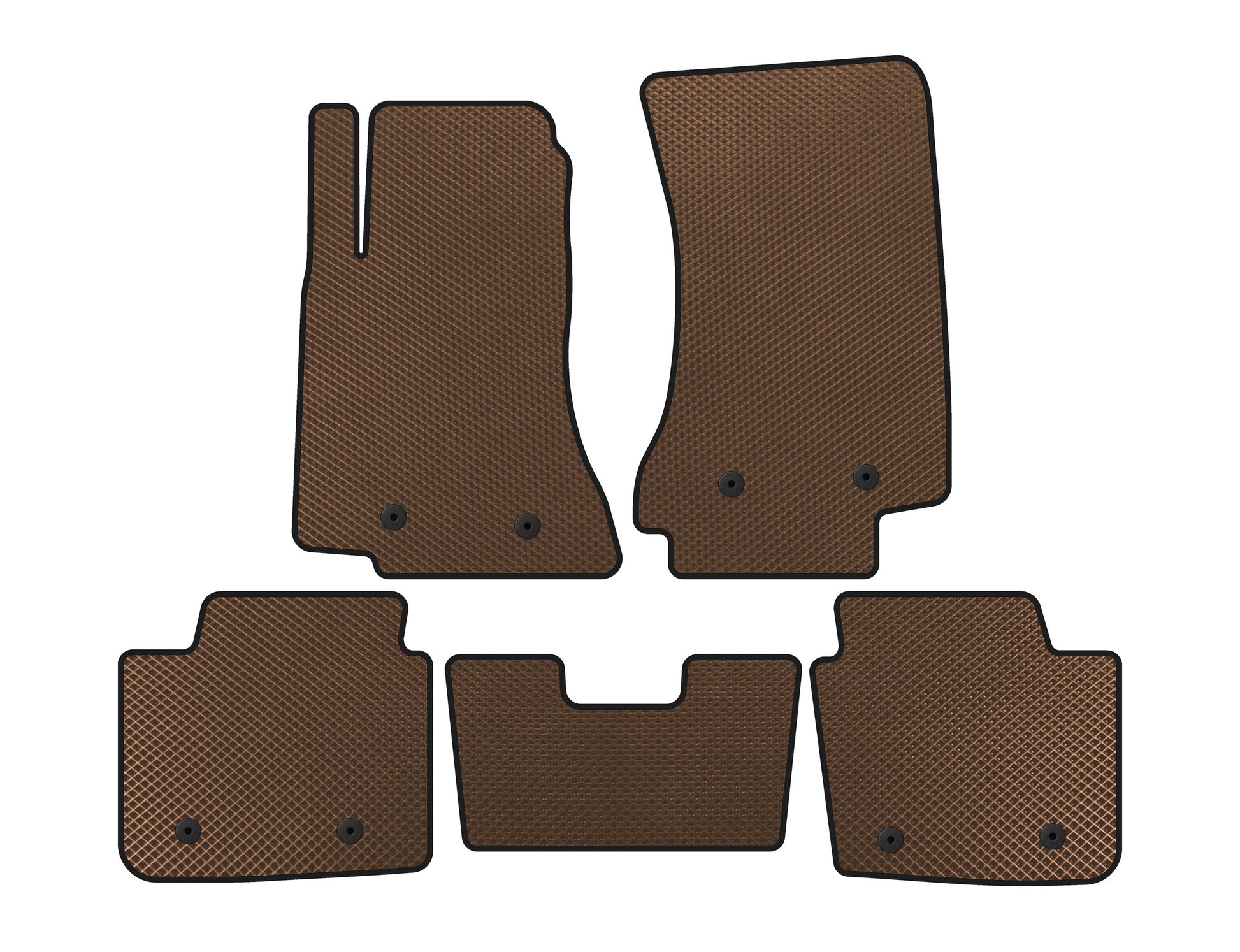 EVA Floor Mats (SD, Brown) for Opel Omega B 1994-2003 - image 1
