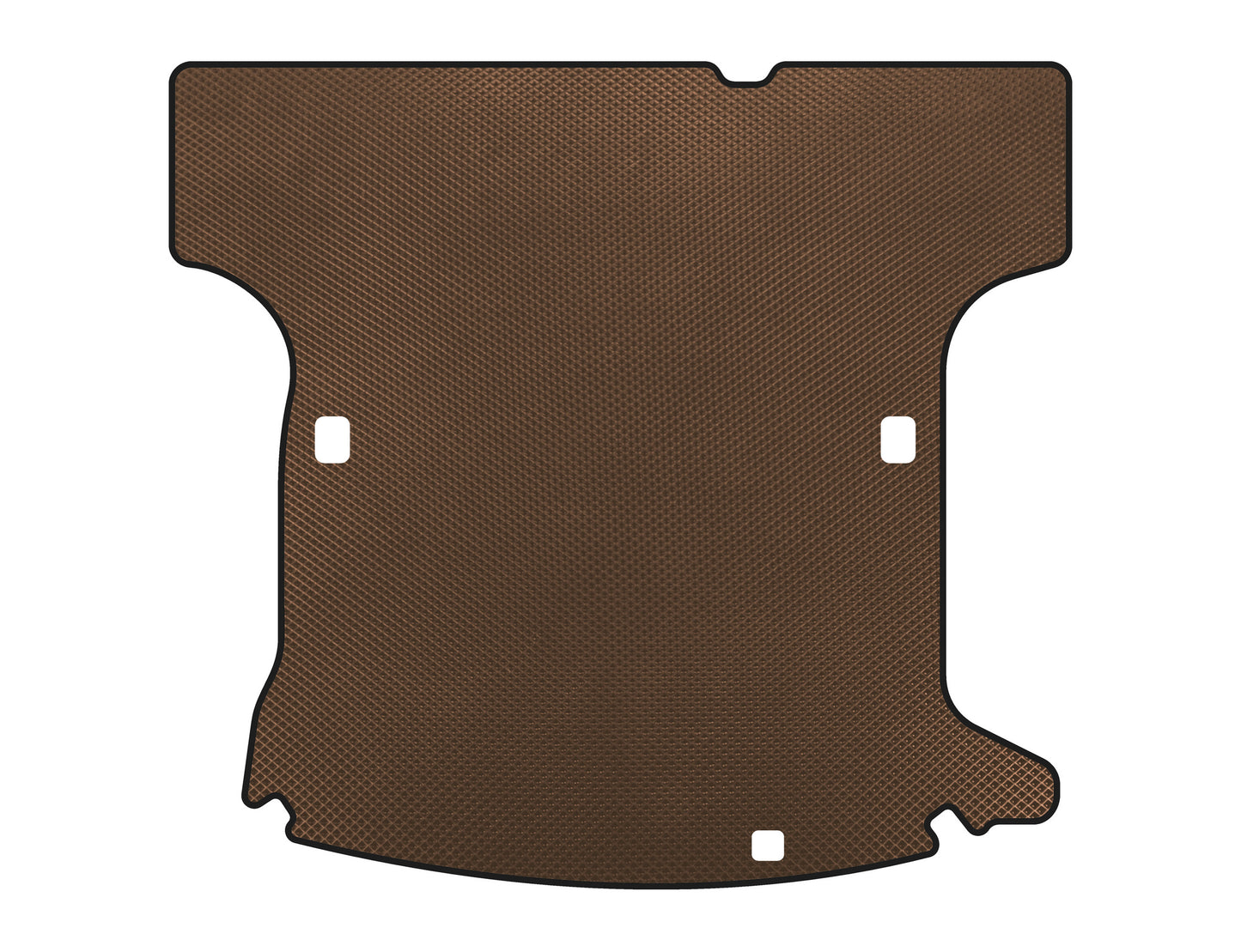 Trunk Mat (2005-2009, SW, 5-Seater, Brown) for Renault Logan I 2005-2008 - image 1