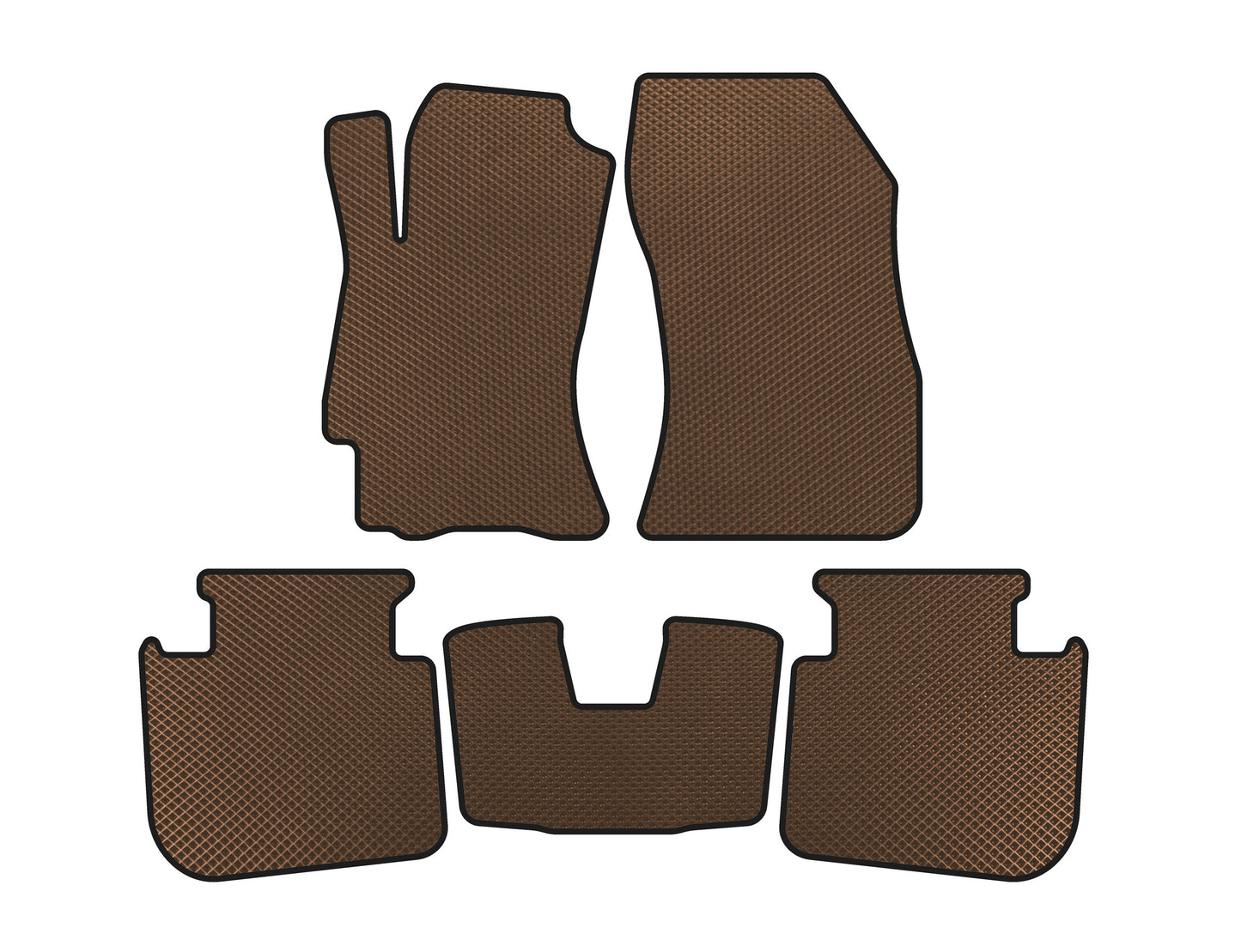EVA Floor Mats (2009-2013, SD, Brown) for Subaru Legacy 2009-2014 - image 1
