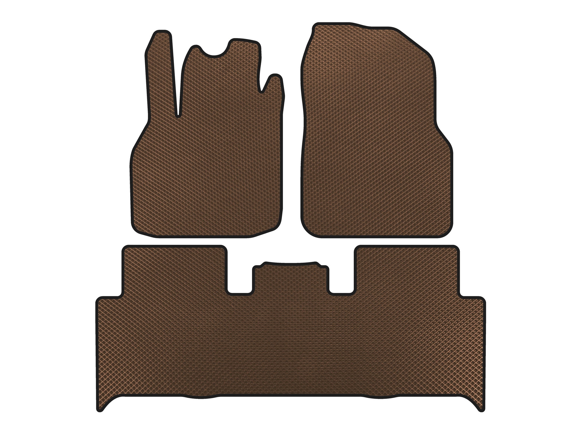 EVA Floor Mats (2 Rows, Brown) for Renault Scenic/Grand 2003-2009 - image 1