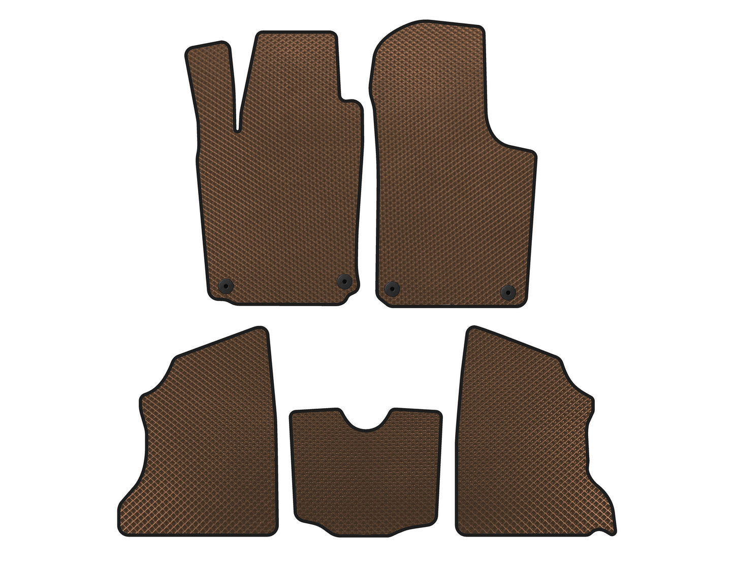 EVA Floor Mats (Brown) for Opel Combo 2002-2012 - image 1
