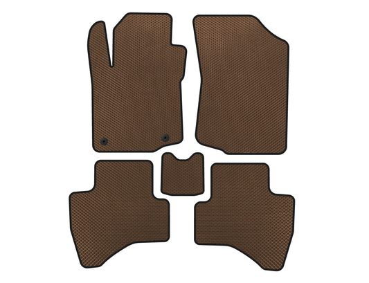 EVA Floor Mats (HB, Brown) for Peugeot 107 2005-2014 - image 1