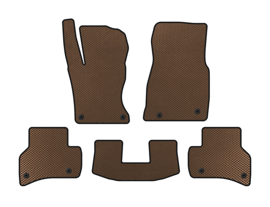 EVA Floor Mats (2015-2019, SD, Brown) for Jaguar XE 2016- - image 1