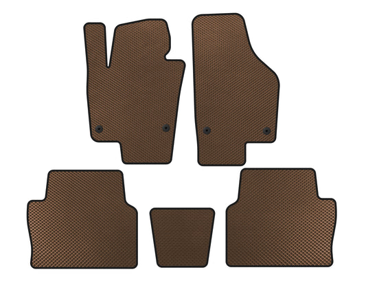EVA Floor Mats (2 Rows, Brown) for Seat Alhambra 2010- - image 1