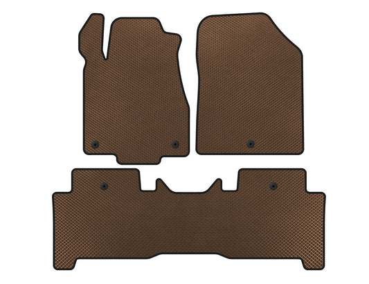 EVA Floor Mats (2 Rows, Brown) for Acura MDX 2007-2013 - image 1