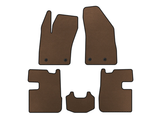 EVA Floor Mats (SD, Brown) for Fiat Tipo 2016- - image 1