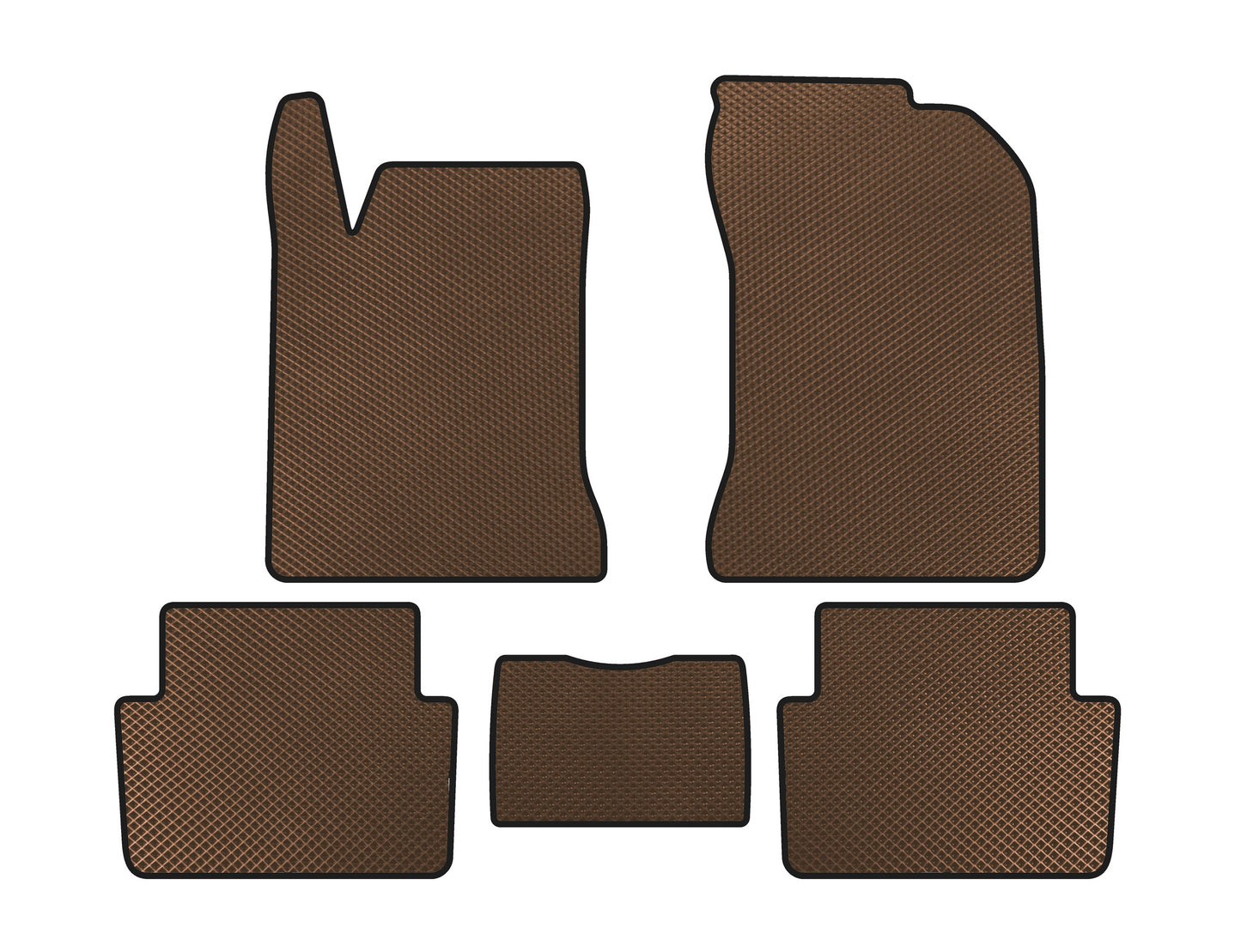 EVA Floor Mats (SW, Brown) for Renault Laguna 2001-2007 - image 1