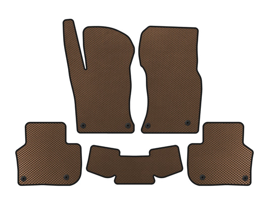 EVA Floor Mats (Brown) for Jaguar XF 2016- - image 1