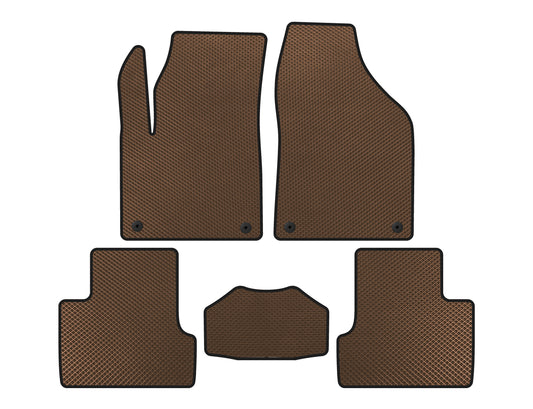 EVA Floor Mats (2018+, Brown) for Jeep Cherokee KL 2013- - image 1