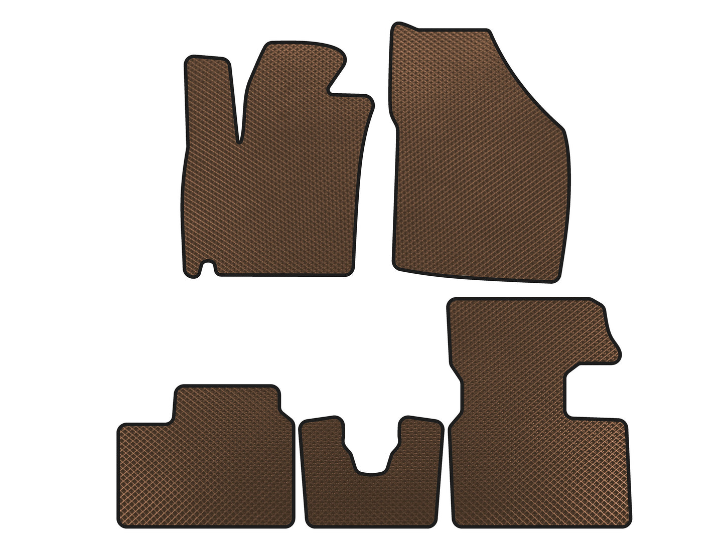 EVA Floor Mats (2016-2020, HB, Brown) for Suzuki Ignis 2016- - image 1