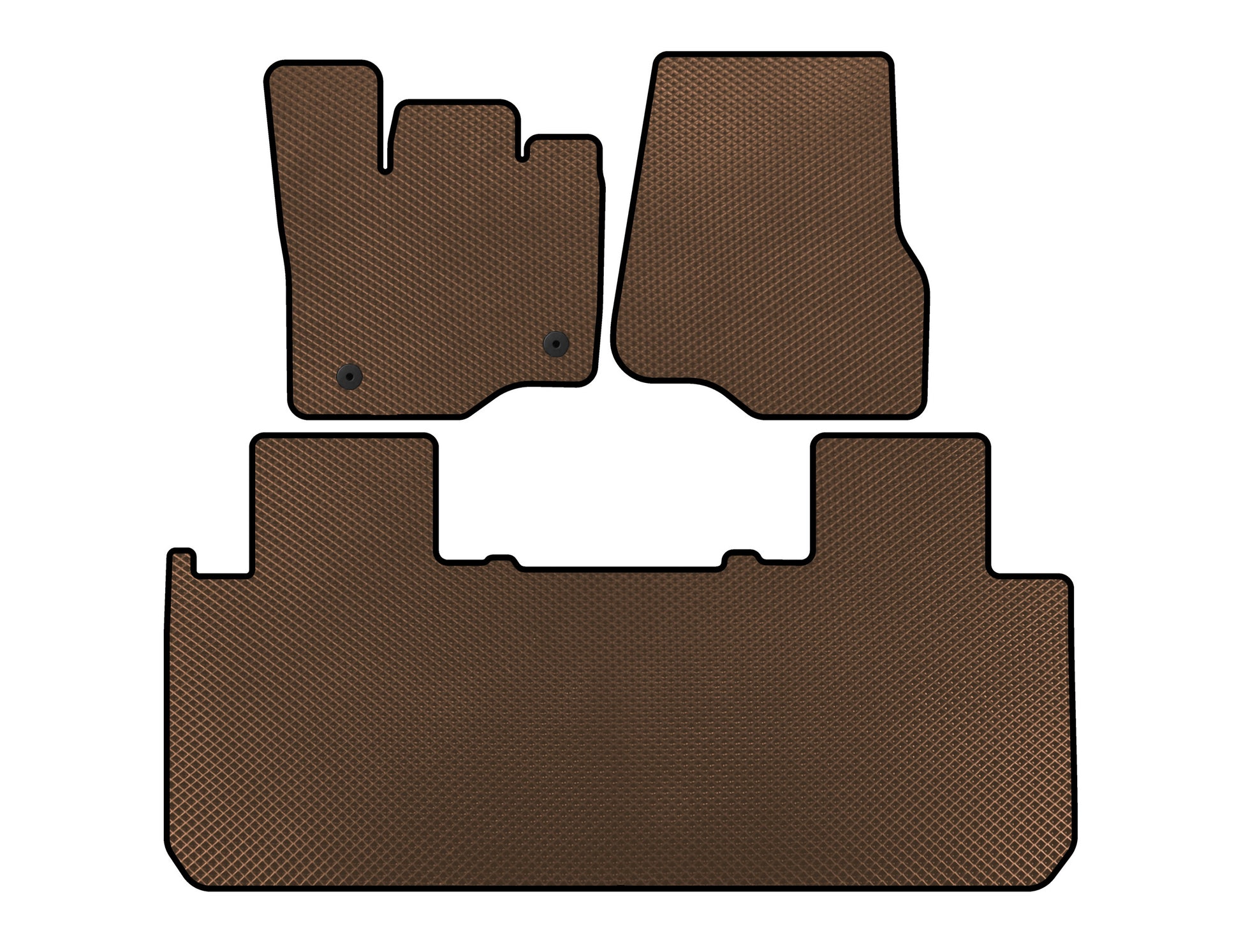EVA Floor Mats (Brown) for Ford F-150 2014-2021 - image 1