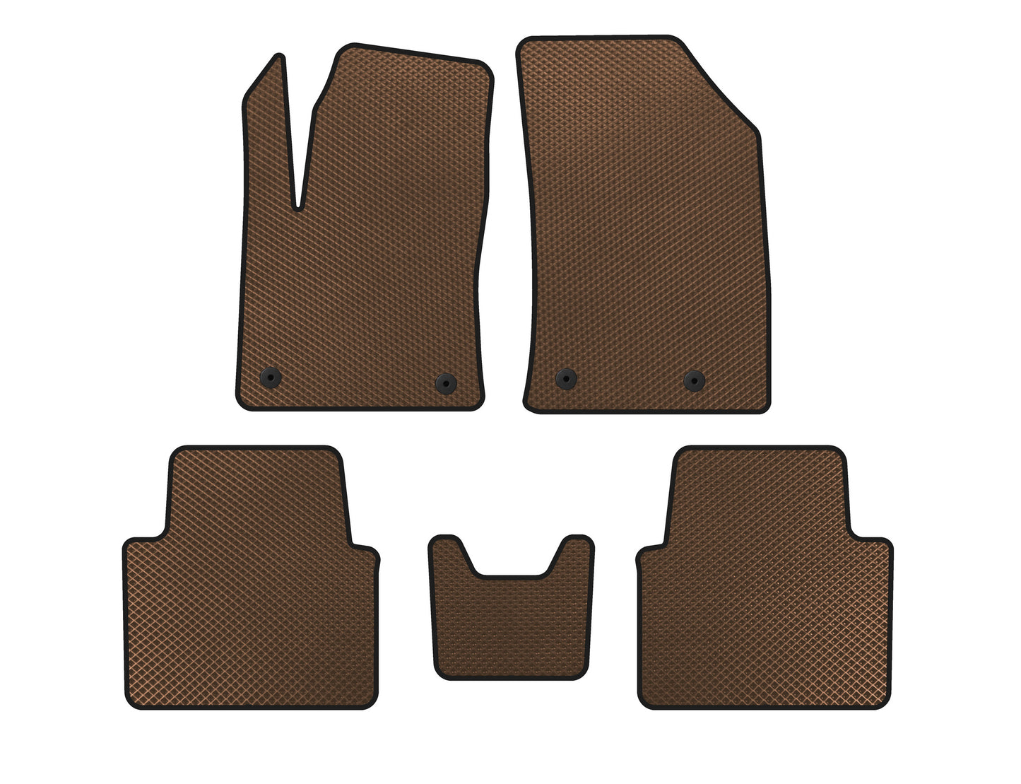 EVA Floor Mats (Brown) for Citroen C-3 Aircross 2017-2021 - image 1