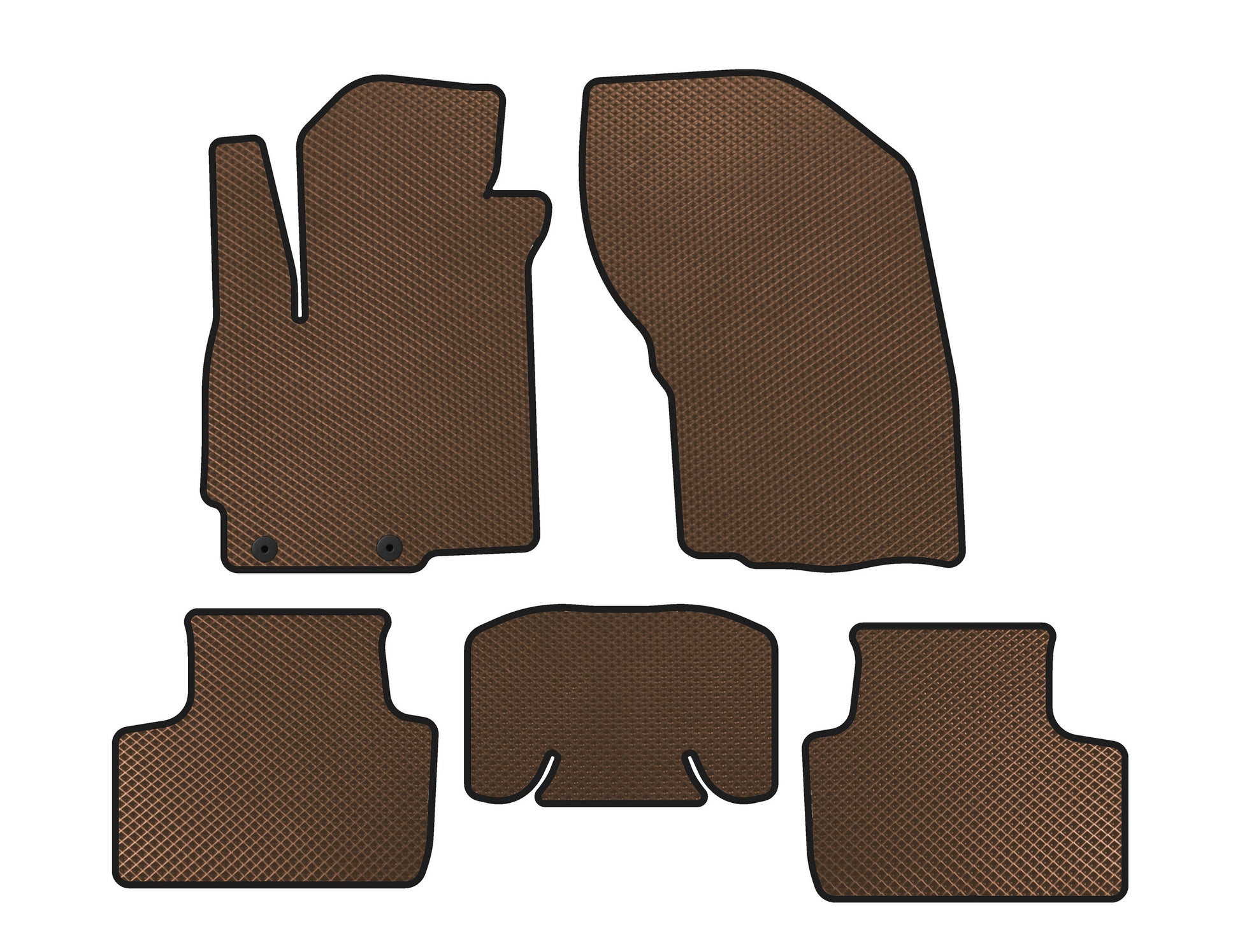 EVA Floor Mats (2019-2023, Brown) for Mitsubishi ASX 2010-2023 - image 1
