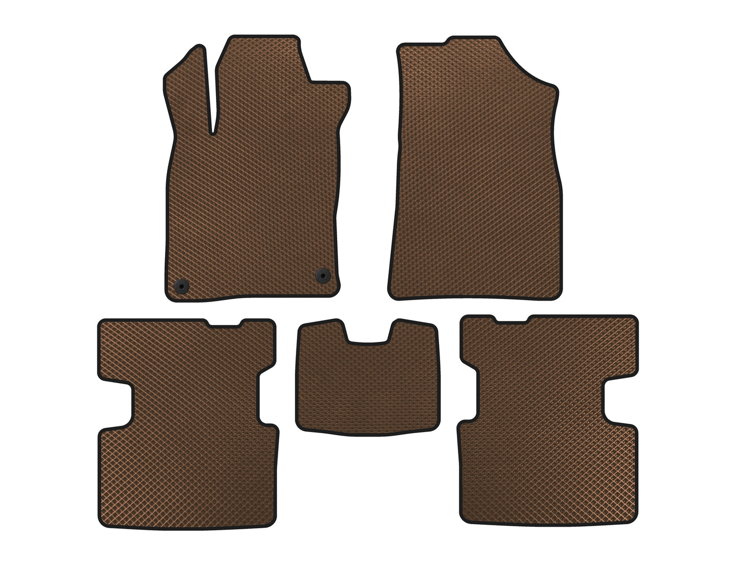 EVA Floor Mats (Brown) for Honda Insight III 2018-2022 - image 1