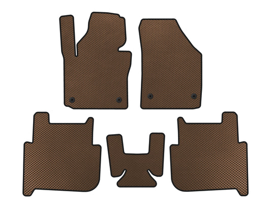 EVA Floor Mats (2 Rows, 2006-2010, 7-Seater, Brown) for Volkswagen Touran 2003-2010 - image 1