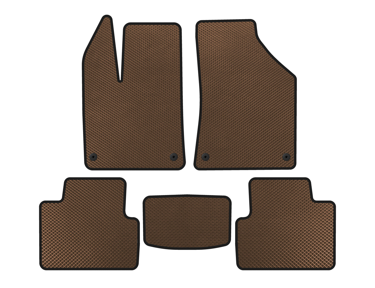 EVA Floor Mats (Brown) for Chrysler 200 I 2010-2014 - image 1
