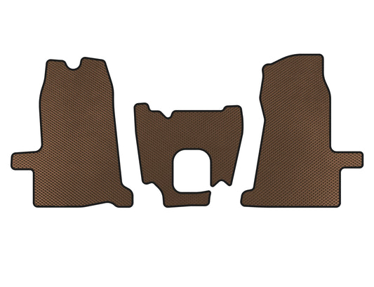 EVA Floor Mats (2000-2006, 1+1, Manual, Brown) for Ford Transit 2000-2014 - image 1
