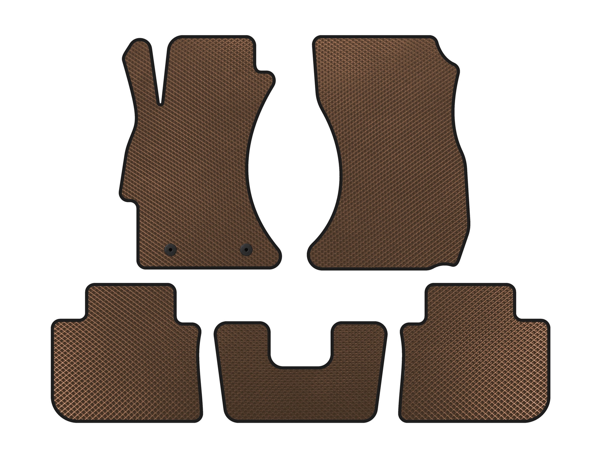 EVA Floor Mats (SD, Brown) for Subaru WRX 2014- - image 1