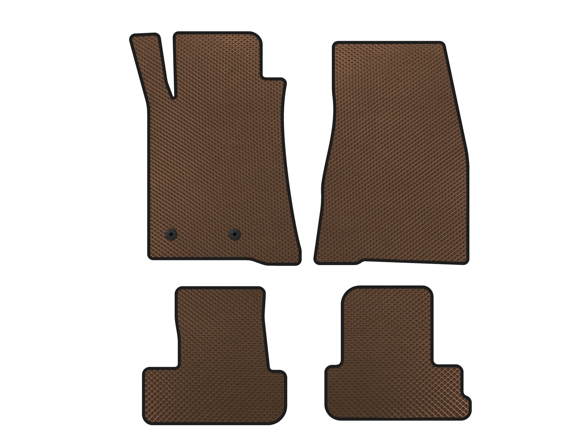 EVA Floor Mats (2009-2014, GT, Convertible, Brown) for Ford Mustang 2005-2014 - image 1