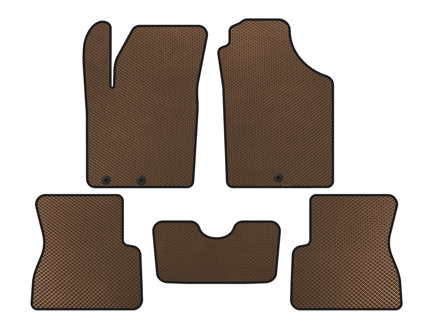 EVA mats (Brown) for Kia Picanto 2011-2016 - image 1