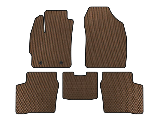 EVA Floor Mats (LB, Brown) for Toyota Prius 2003-2009 - image 1