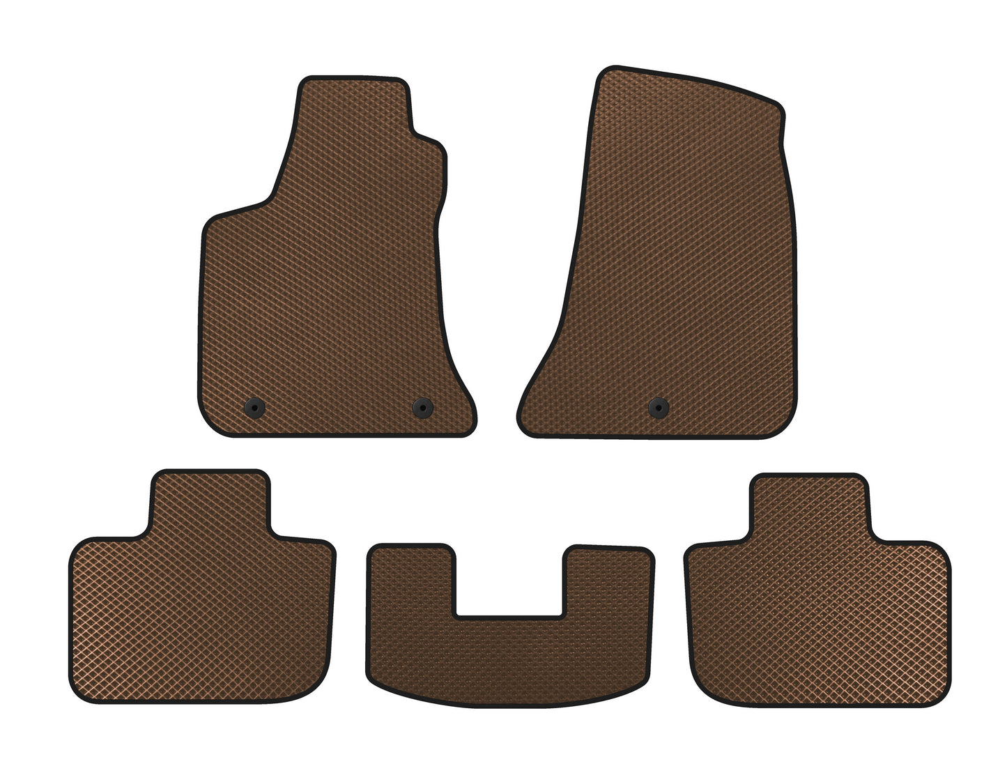EVA Floor Mats (Brown) for Chrysler C300 2011-2023 - image 1