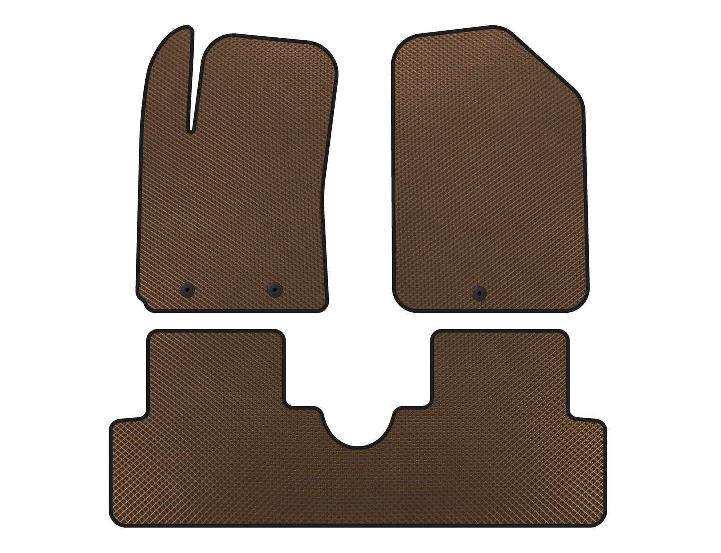 EVA mats (HB, Brown) for Hyundai I-10 2014-2017 - image 1