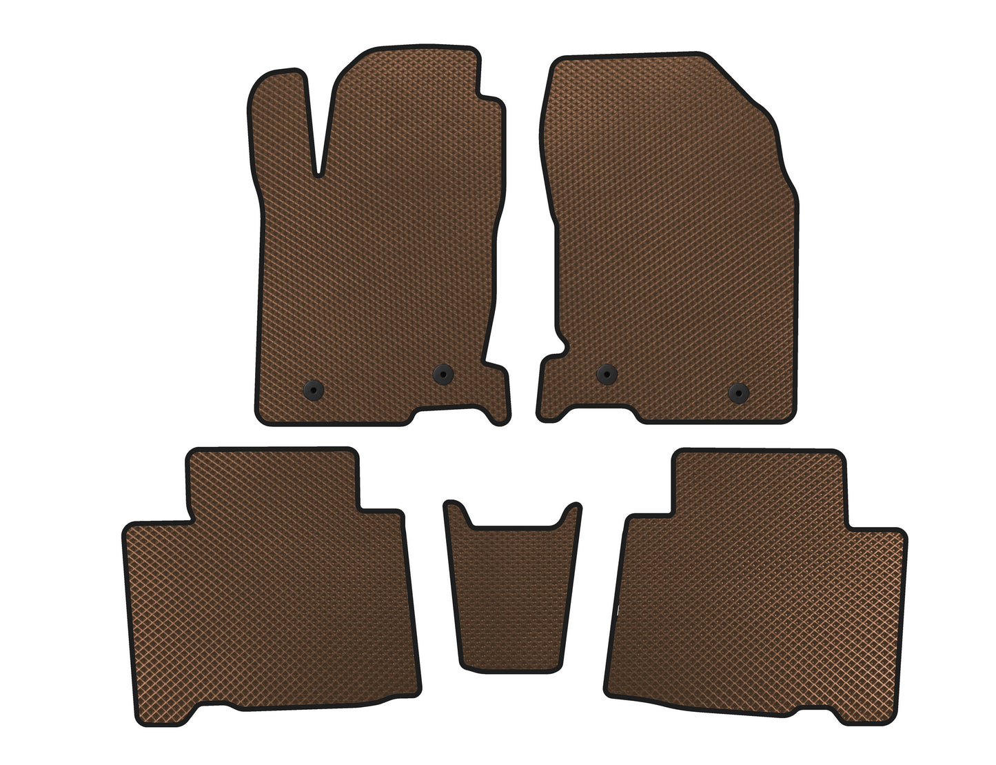 EVA Floor Mats (Brown) for Lexus NX 2014-2021 - image 1