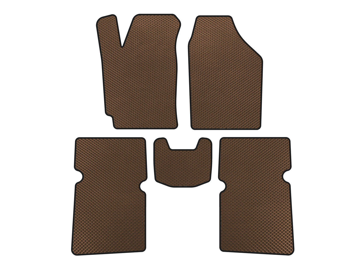 EVA Floor Mats (SD, Brown) for JAC J5 2011-2019 - image 1