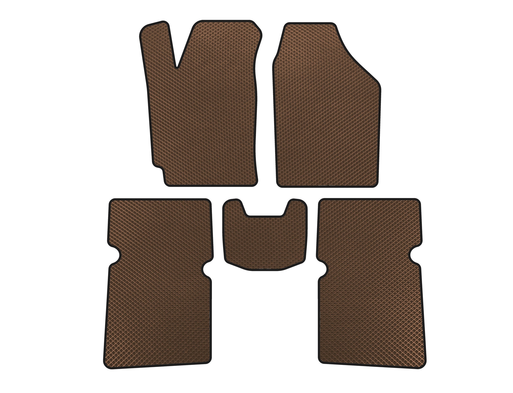 EVA Floor Mats (SD, Brown) for JAC J5 2011-2019 - image 1