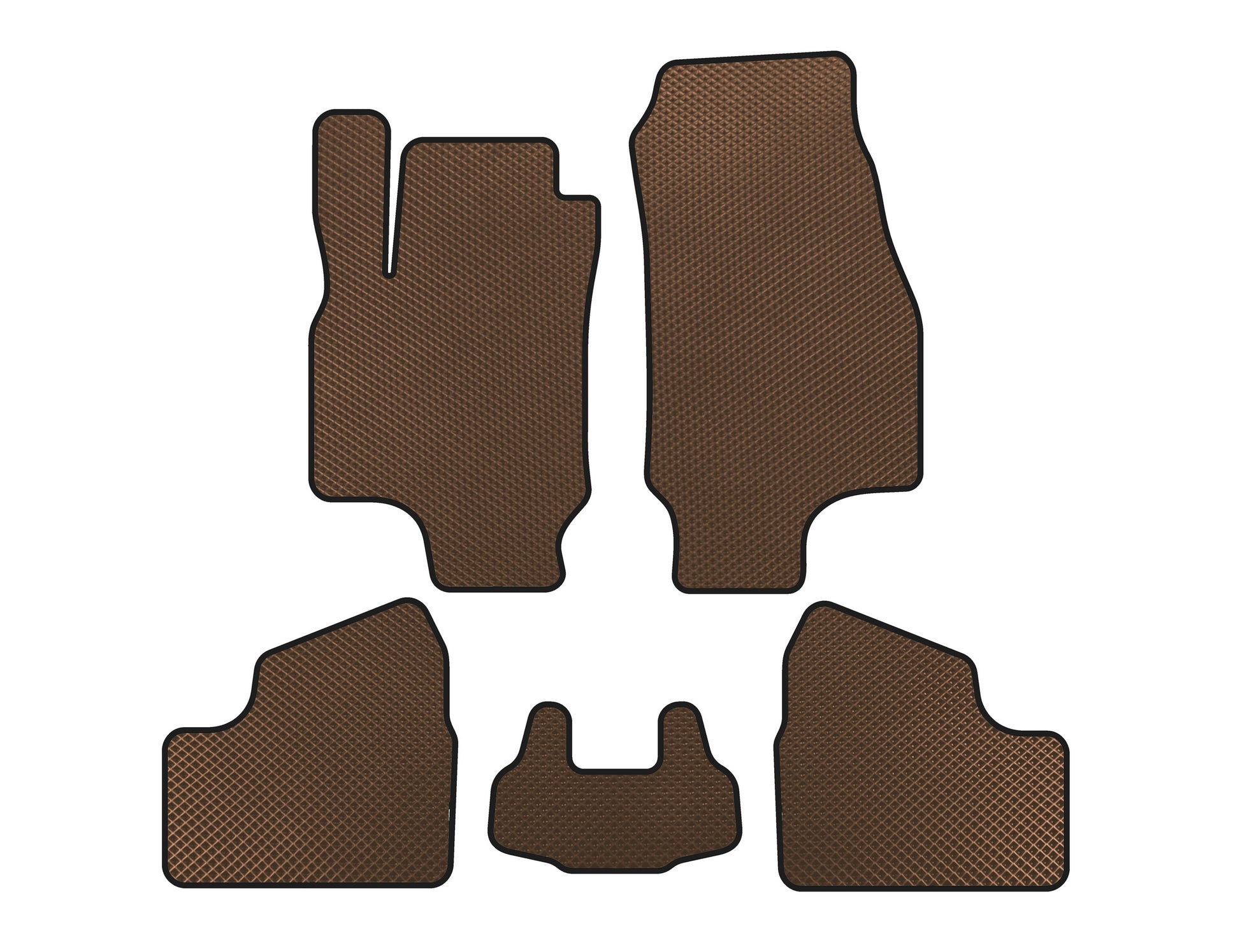 EVA Floor Mats (SD, Brown) for Opel Astra G classic 1998-2012 - image 1