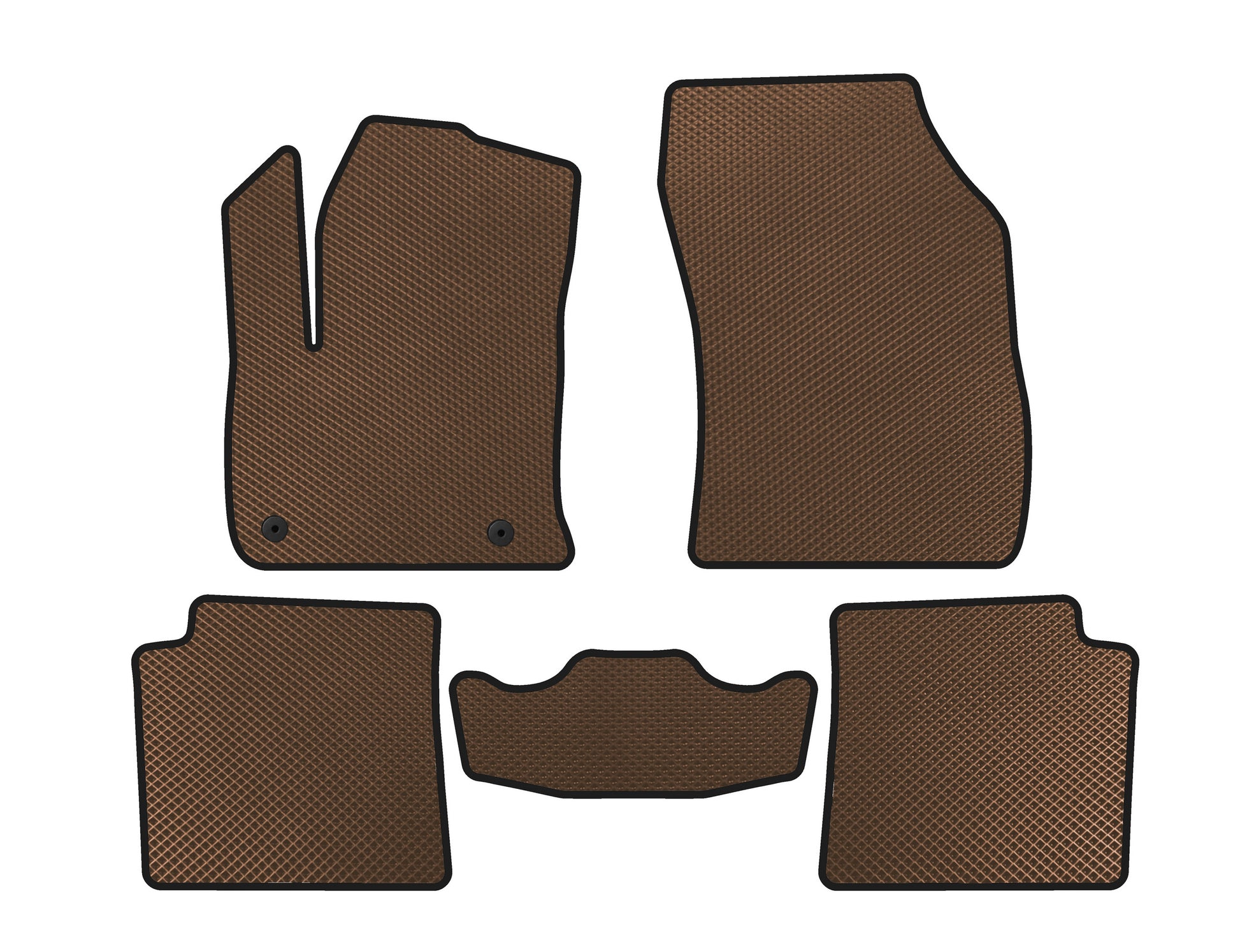 EVA Floor Mats V1 (Electric, Brown) for Peugeot 2008 2019- - image 1