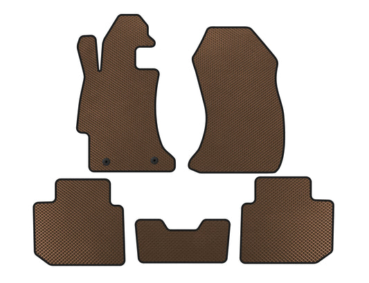 EVA Floor Mats (SD, Brown) for Subaru Impreza 2011-2016 - image 1