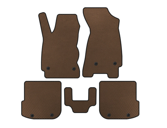 EVA Floor Mats (SD, Brown) for Audi A4 B5 1994-2001 - image 1