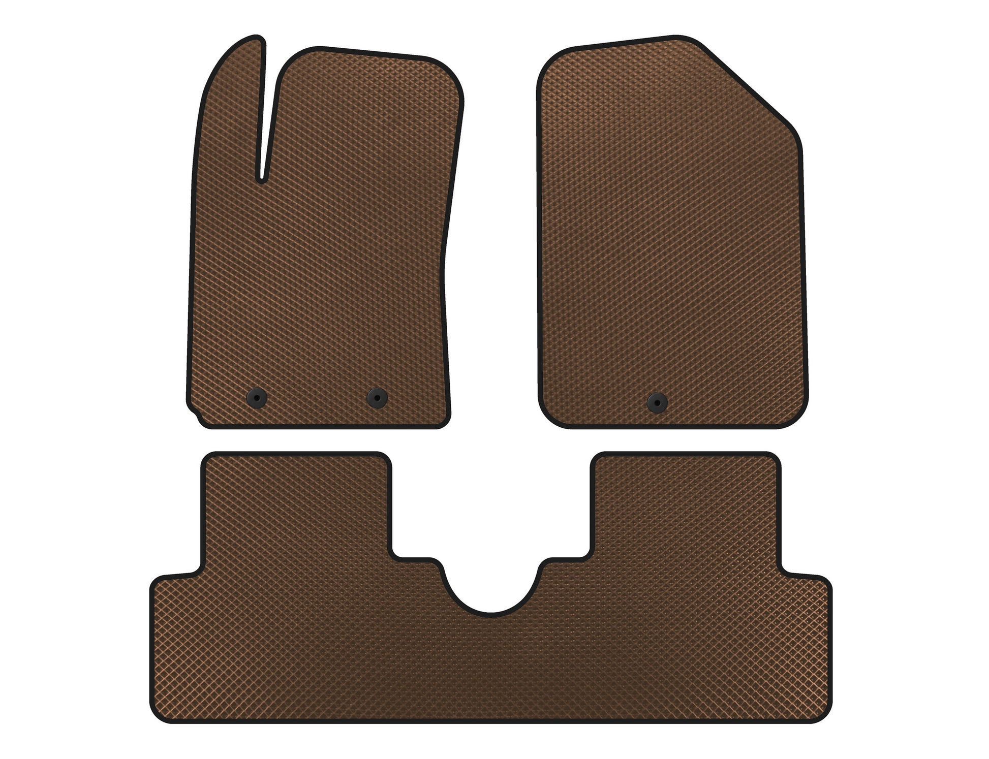 EVA Floor Mats (HB, Brown) for Hyundai I-10 2014-2017 - image 1