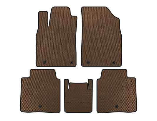EVA Floor Mats (SD, Hybrid, Brown) for Lexus ES 2012-2018 - image 1