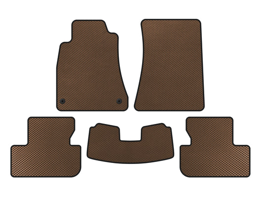 EVA Floor Mats (SD, 2WD, Brown) for Lexus IS 2005-2013 - image 1