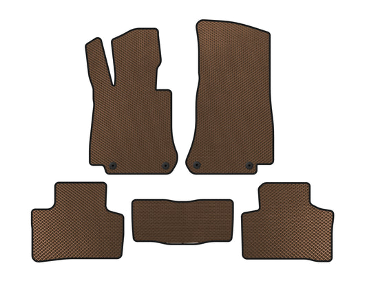 EVA Floor Mats (Brown) for Mercedes EQC 2019-2023 - image 1
