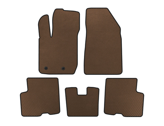 EVA Floor Mats (Front-Wheel Drive, Brown) for Renault Arkana 2019- - image 1