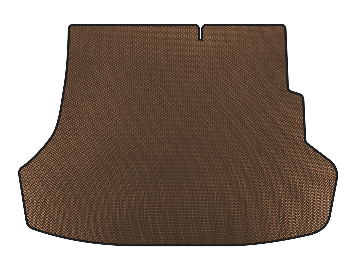 Trunk mat (2010-2017, SD, Brown) for Hyundai Accent 2011-2017 - image 1
