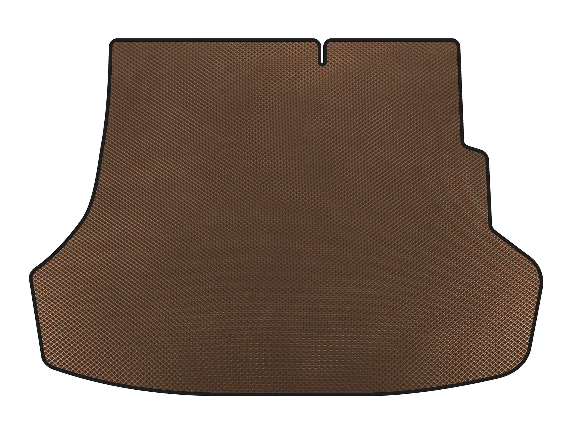 Trunk mat (2010-2017, SD, Brown) for Hyundai Accent 2011-2017 - image 1