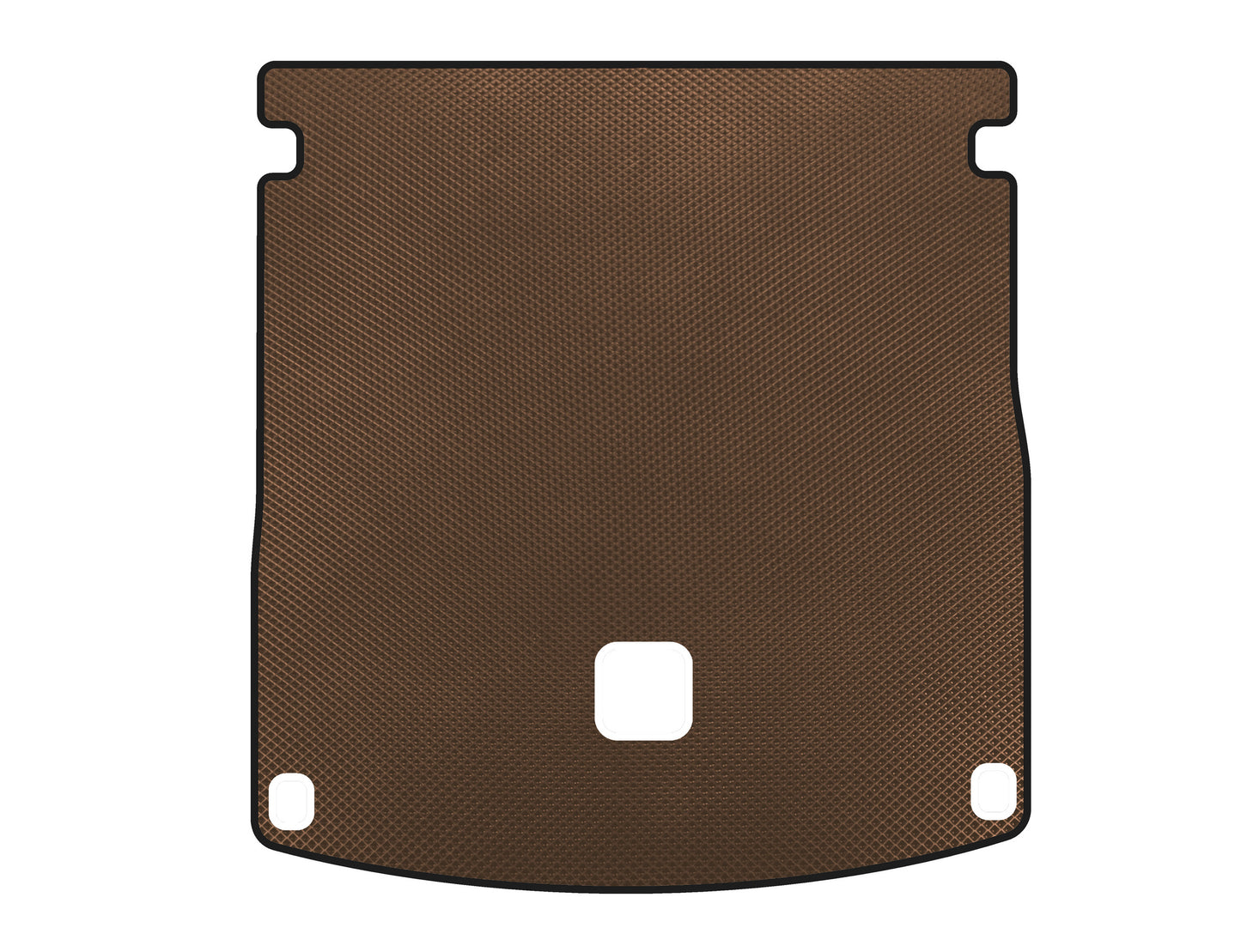 Trunk Mat (2011-2015, SW, Brown) for Hyundai I-40 2011-2019 - image 1