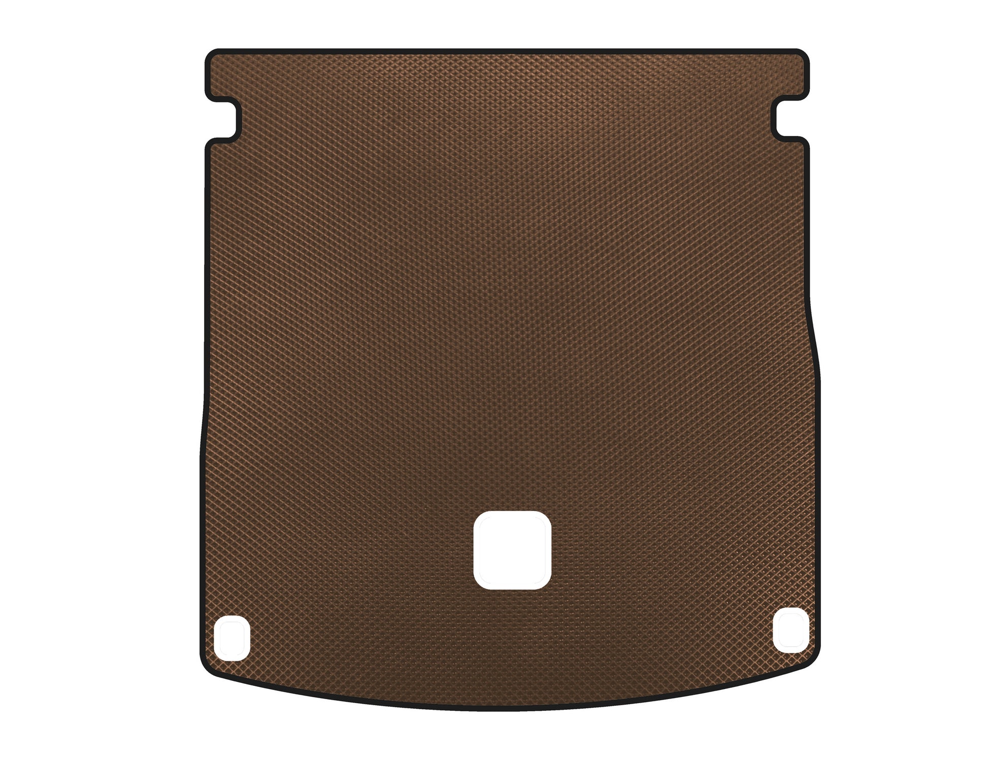Trunk Mat (2011-2015, SW, Brown) for Hyundai I-40 2011-2019 - image 1