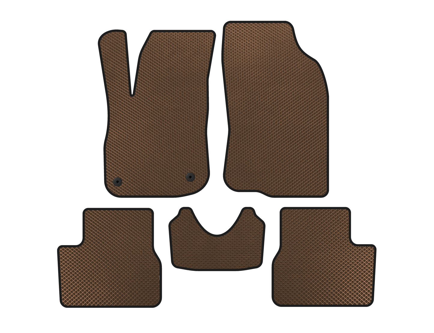 EVA Floor Mats (Brown) for Peugeot 2008 2013-2019 - image 1