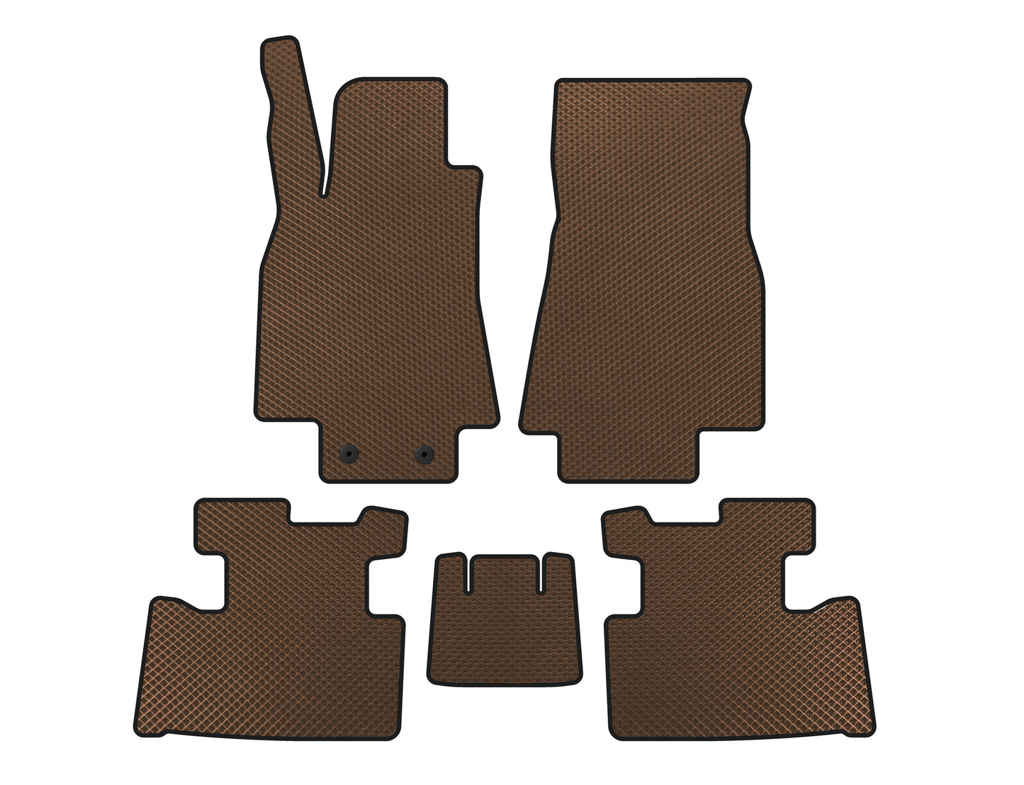 EVA Floor Mats (2004-2008, HB, 5-Door, Brown) for Mercedes A-сlass W169 2004-2012 - image 1