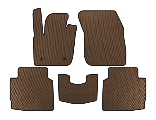 EVA Floor Mats (2016-2020, SD, Brown) for Lincoln MKZ 2012-2020 - image 1