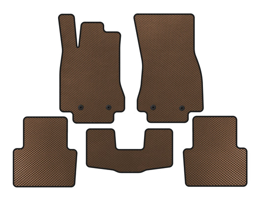 EVA Floor Mats (Brown) for Jaguar XF 2009-2016 - image 1